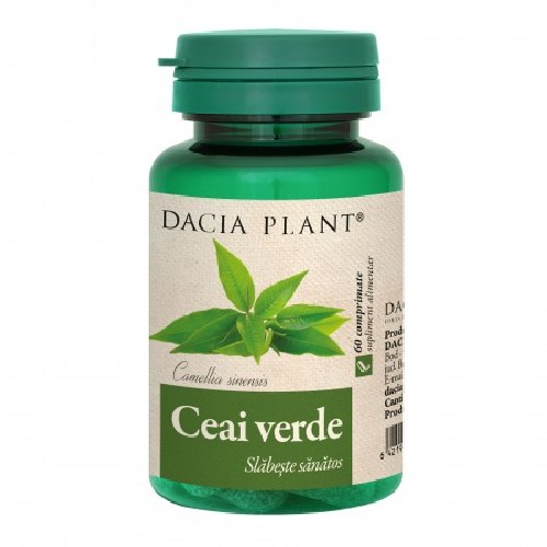 Ceai Verde 60cps Dacia Plant vitamix.ro