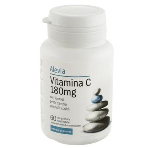 Vitamina C 180mg 60cp Alevia imagine produs la reducere