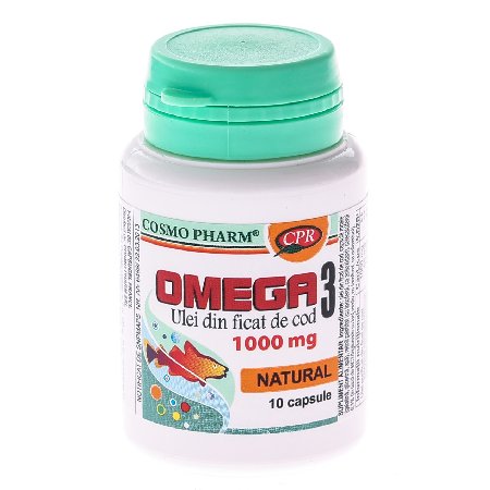 Omega 3 Ulei din Ficat de Cod 10cps Cosmopharm