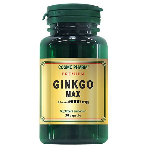 Ginkgo Max 6000 Mg, 30 cps, Cosmo Pharm vitamix.ro