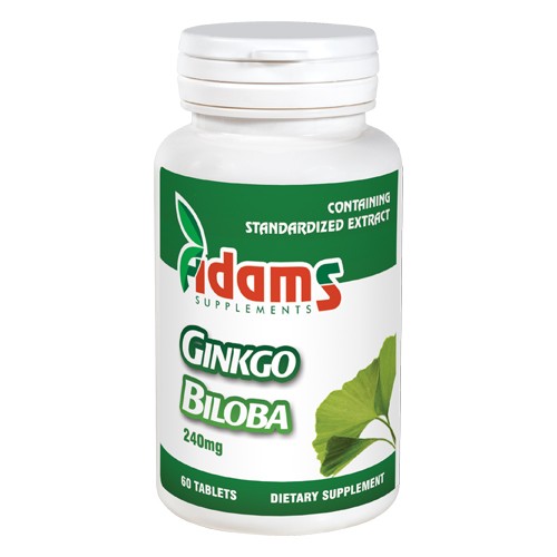 Ginkgo Biloba 60tab Adams Supplements vitamix.ro imagine noua reduceri 2022