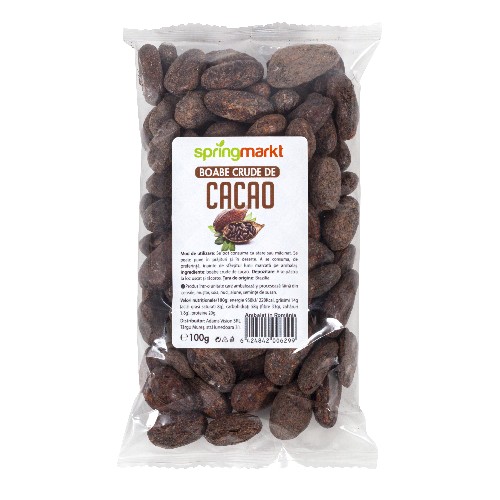 Boabe Crude de Cacao, 100gr, springmarkt imagine produs la reducere