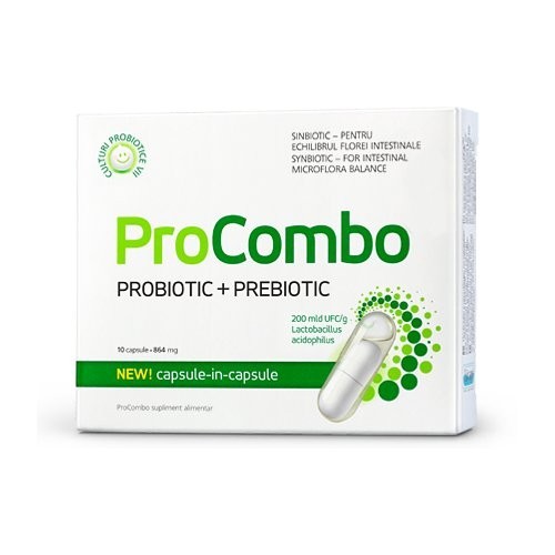 Procombo (probiotic+prebiotic) 10cps Vitaslim vitamix.ro imagine noua reduceri 2022