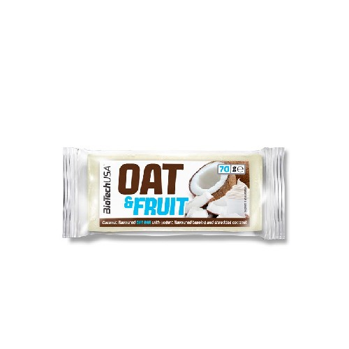 Oat and Fruits Coconut Yoghurt 70gr BiotechUSA imagine produs la reducere