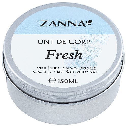 Unt de corp Fresh, 150ml, Zanna