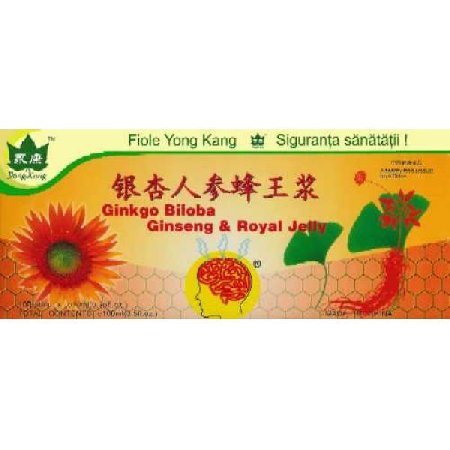 Fiole Ginkgo si Ginseng Yong Kang 10fiole vitamix.ro
