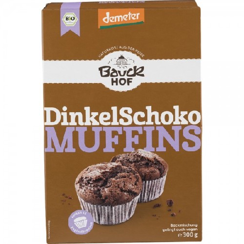 Mix din spelta pentru Muffins cu ciocolata Demeter, 300g, Bauck imagine produs la reducere