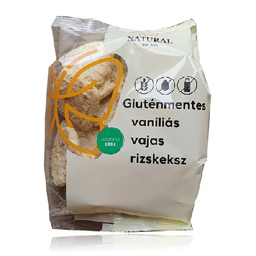 Biscuiti Fara Gluten Din Orez Cu Vanilie Si Unt 100g, Natural Ji vitamix.ro