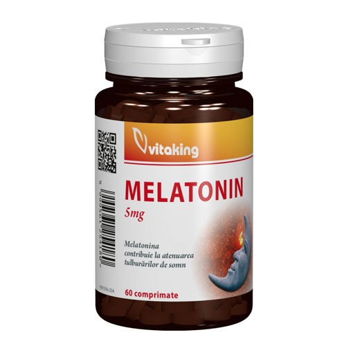 Melatonina 5mg 60cpr Vitaking imagine produs la reducere