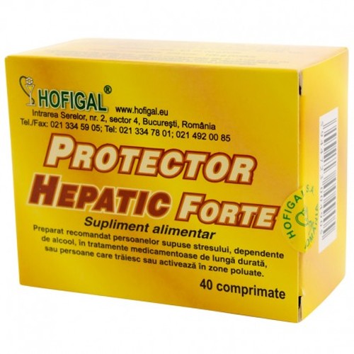 Protector Hepatic Forte 40cpr Hofigal imagine produs la reducere
