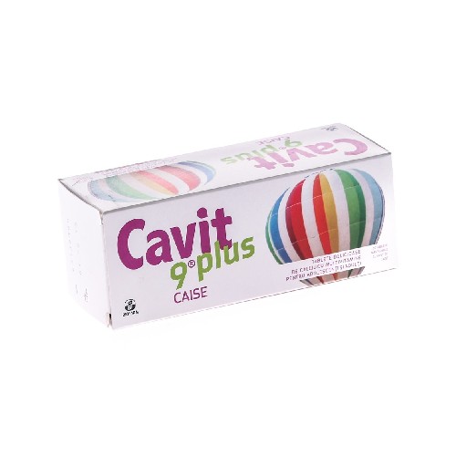 Cavit 9 Plus Caise, 20 tablete, Biofarm