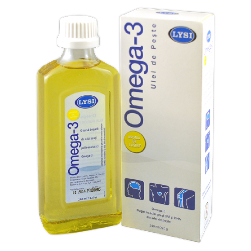 Omega 3 cu Aroma de Lamaie 240ml Lysi