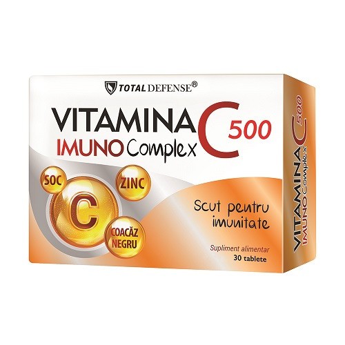 Vitamina C Imunocomplex 500mg, 30tbl, Cosmo Pharm vitamix.ro