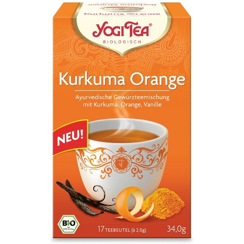 Ceai Curcuma Portocale si Vanilie Eco Yogi Tea, 17pl, Pronat vitamix.ro imagine noua reduceri 2022