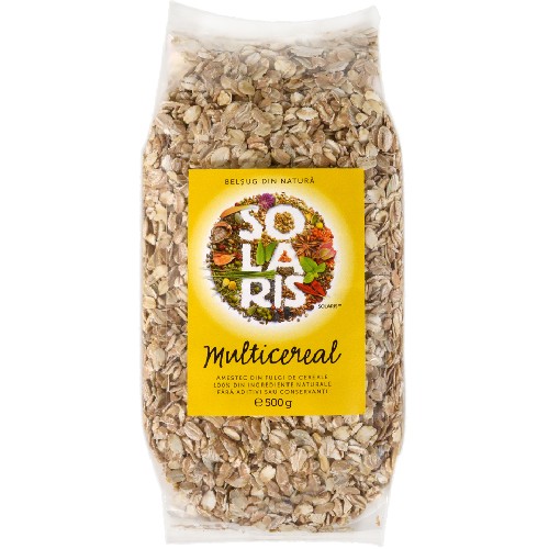 Fulgi de Cereale Amestec (multicereal, 500gr, Solaris vitamix.ro