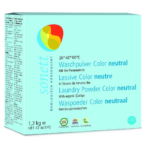 Detergent Ecologic Praf pentru Rufe Colorate -Neutru 1,2kg Sonet imagine produs la reducere
