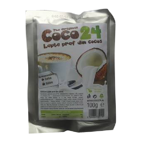 Lapte Praf din Cocos 100g Fara Gluten-Fara Lactoza Coco Trade