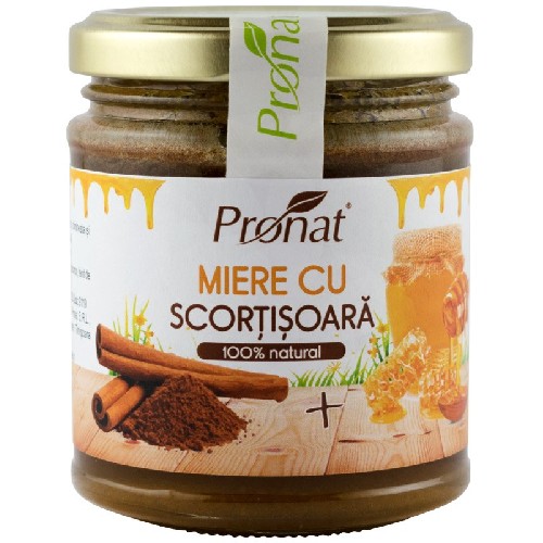 Miere Cu Scortisoara, 220g, Pronat vitamix.ro