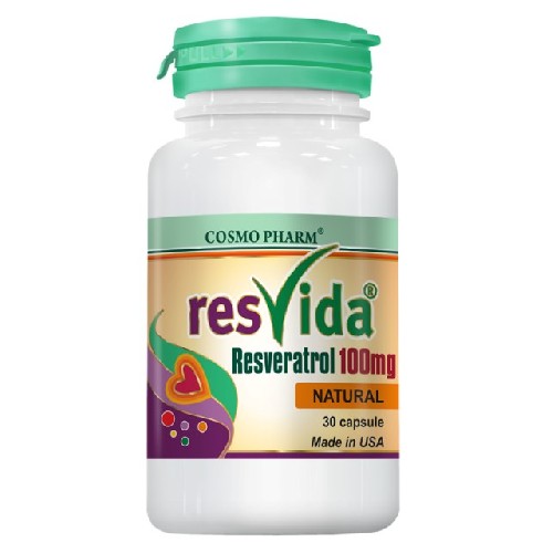 Resvida Resveratrol 100mg 30cps, CosmoPharm vitamix.ro