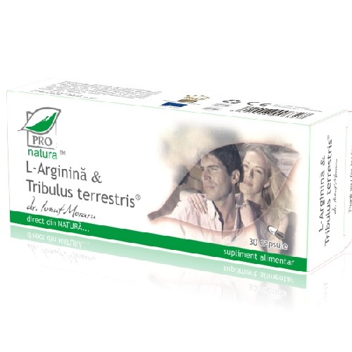 L-Arginina + Tribulus 30cps Pro Natura vitamix poza