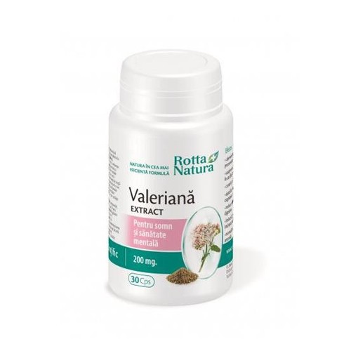 Valeriana Extract 30cps Rotta Natura vitamix.ro imagine noua reduceri 2022