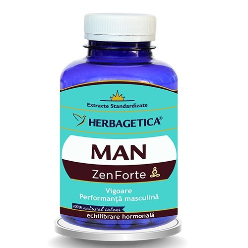 Man Zen Forte 120 cps Herbagetica vitamix poza