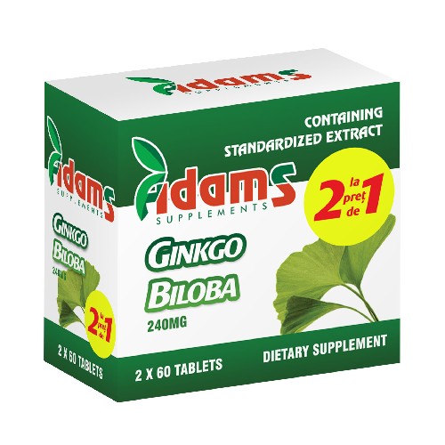 Pachet Ginkgo Biloba 60tab 1+1 GRATIS vitamix.ro imagine noua reduceri 2022