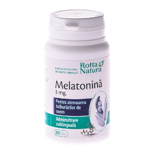 Melatonina 3mg 20cpr Rotta Natura vitamix poza