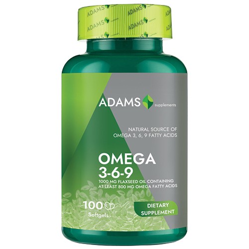 Flaxseed Oil (Omega 369) 100cps, Adams