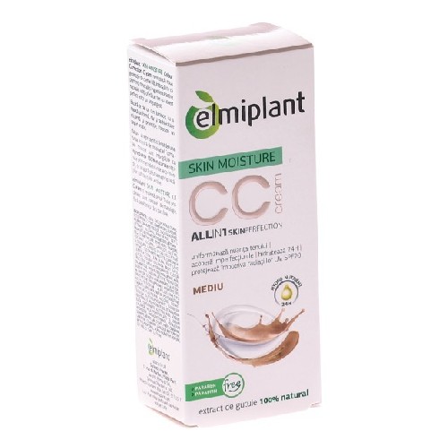 Skin Moisture CC Cream Mediu 50ml Elmiplant