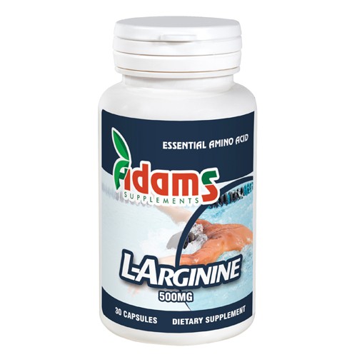 L-Arginine 500mg 30cps. Adams Supplements imagine produs la reducere