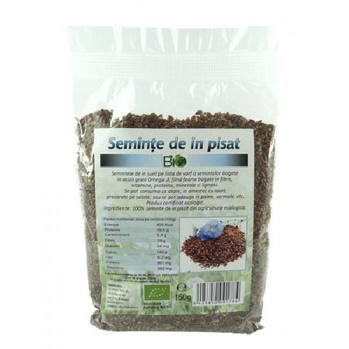 Seminte In Pisat Bio, 150gr, Deco Italia vitamix poza
