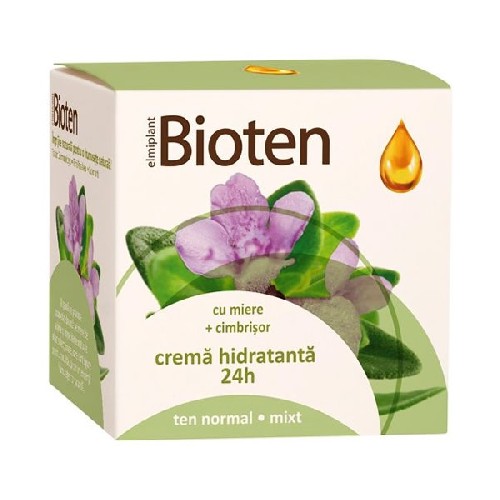 Bioten Crema Hidratanta Miere-Cimbrisor 24h Ten Normal/Mixt 50ml imagine produs la reducere