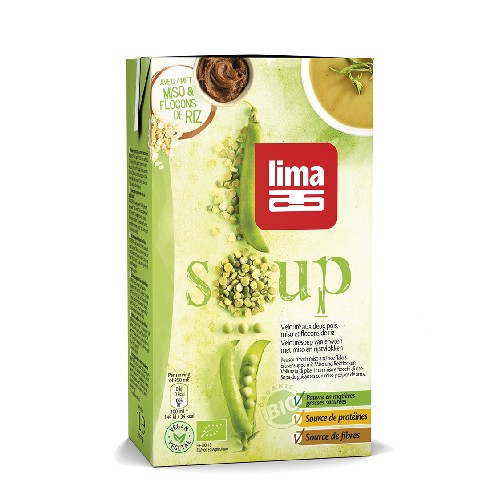 Supa Crema de Mazare cu Miso si Orez Bio 1l Lima imagine produs la reducere
