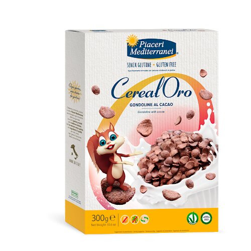 Gandoline Cacao Fara Gluten 300G, Piaceri Mediterranei