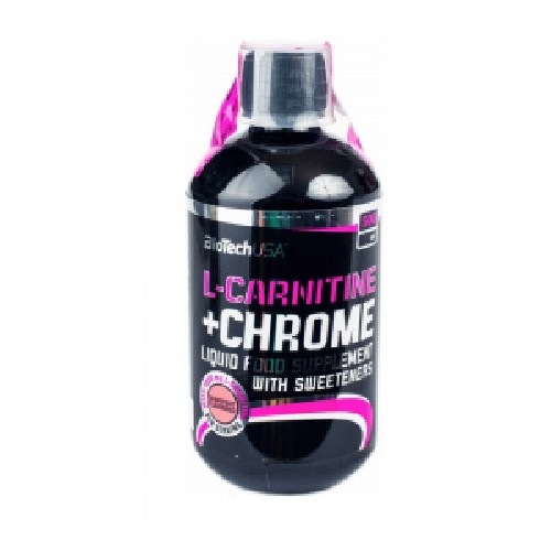 L-Carnitine+CHROME 35000 MG 500ML Grapefruit BiotechUSA imagine produs la reducere