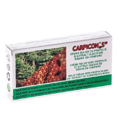 Crema Solida Carpicon  S 10x1.5gr cu Propolis, Elzin Plant