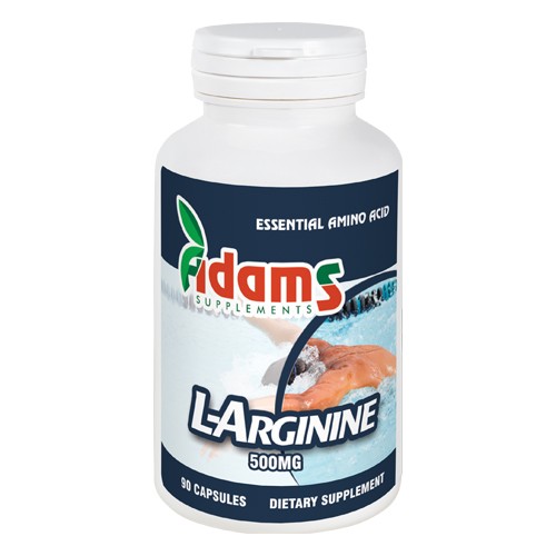 L-Arginine 500mg 90cps. Adams Supplements imagine produs la reducere
