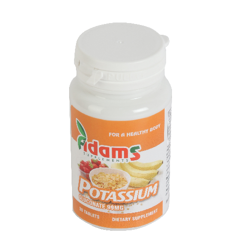 Potasiu (gluconat de potasiu) 99mg 30tablete vitamix poza
