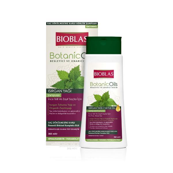Sampon Botanics Oils Nettle Par Subtire 360ml Bioblas