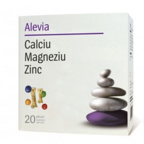 Calciu+Magneziu+Zinc 20dz Alevia