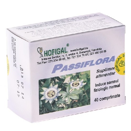 Passiflora 40cpr Hofigal vitamix.ro imagine noua reduceri 2022