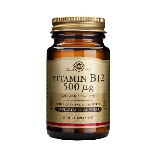 Vitamina B12 (Cobalamina) 500mcg 50cps Solgar imagine produs la reducere