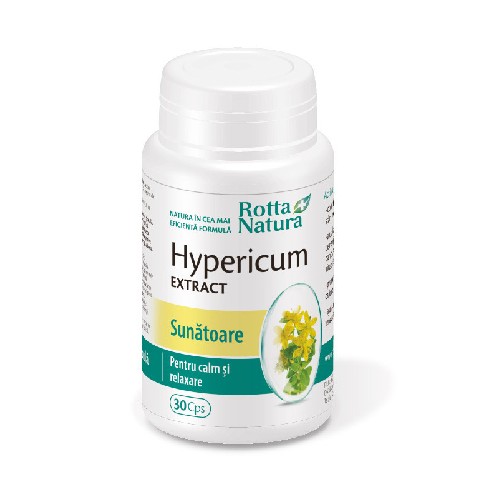 Hypericum Extract, Sunatoare, 30cps, Rotta Natura vitamix.ro