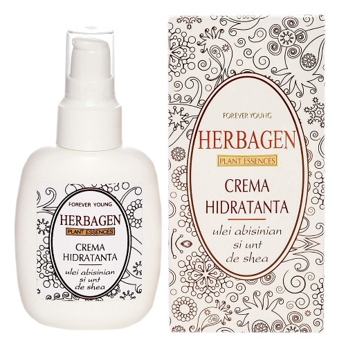 Crema hidratanta cu ulei absinian si unt de shea, 100g, Herbagen