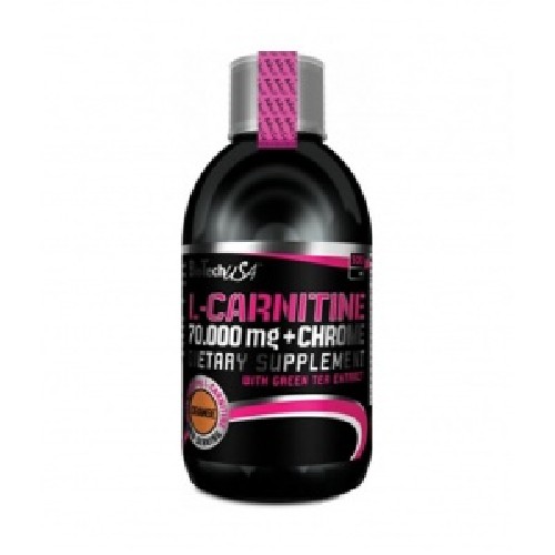 L-Carnitine + Chromium 70.00mg 500ML Portocala BiotechUSA vitamix poza