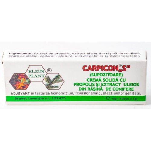 Supozitor Capricon 10x1gr Elzin Plant vitamix.ro imagine noua reduceri 2022