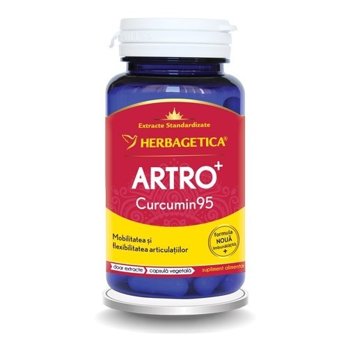 Artro Curcumin95 60cps Herbagetica imagine produs la reducere