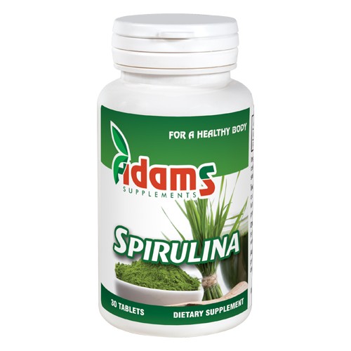 Alga Spirulina 400mg 30tab Adams Supplements vitamix.ro imagine noua reduceri 2022