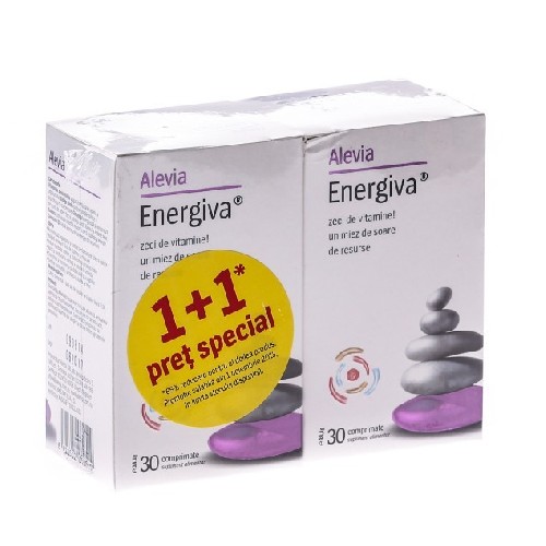 Energiva 30cpr+30cpr GRATIS Alevia vitamix.ro